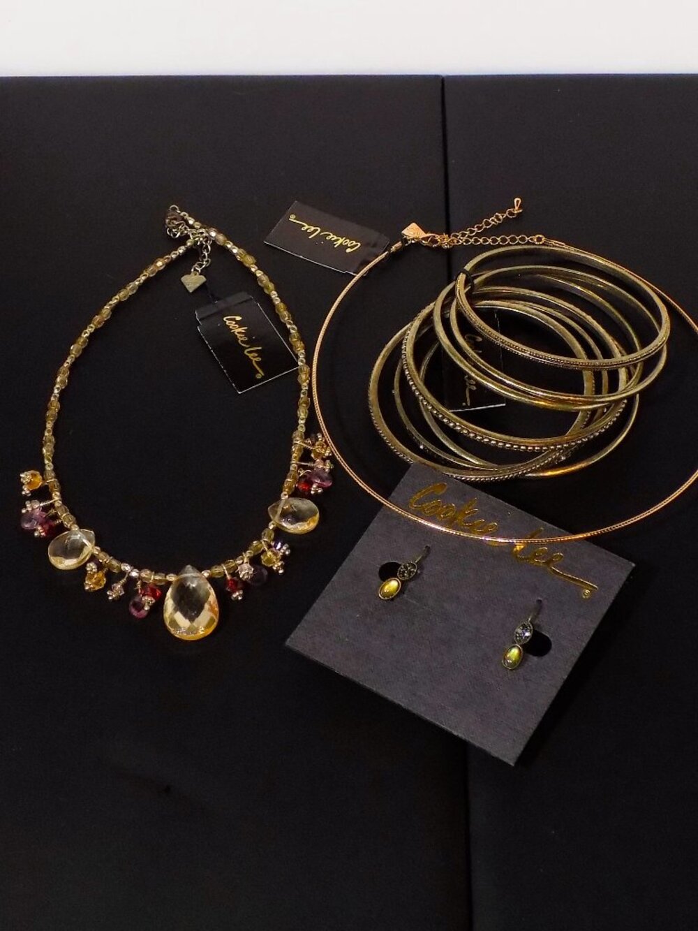 Lot of New Cookie Lee Necklaces, Earrings & Bangle Bracelets Bundle